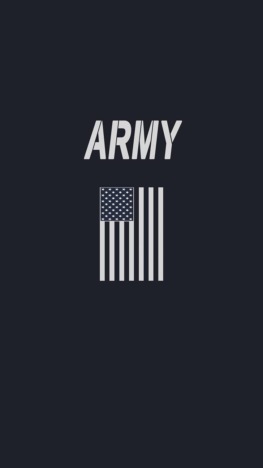 Американска армия, минималистична армия HD тапет за телефон