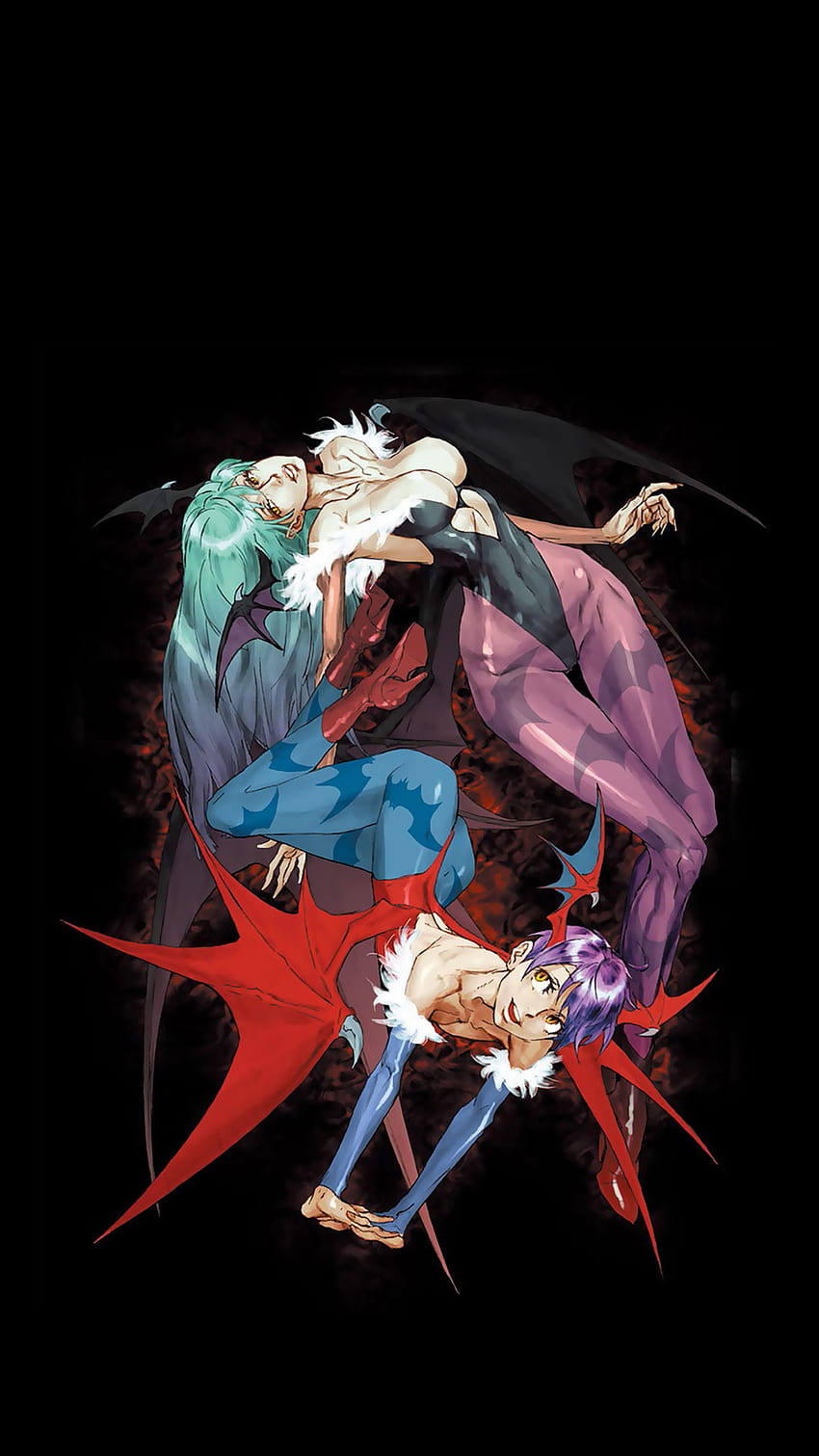 Darkstalkers - Morrigan & Lilith Version 2 . Chat avec Monocle, Darkstalkers Anime Fond d'écran de téléphone HD