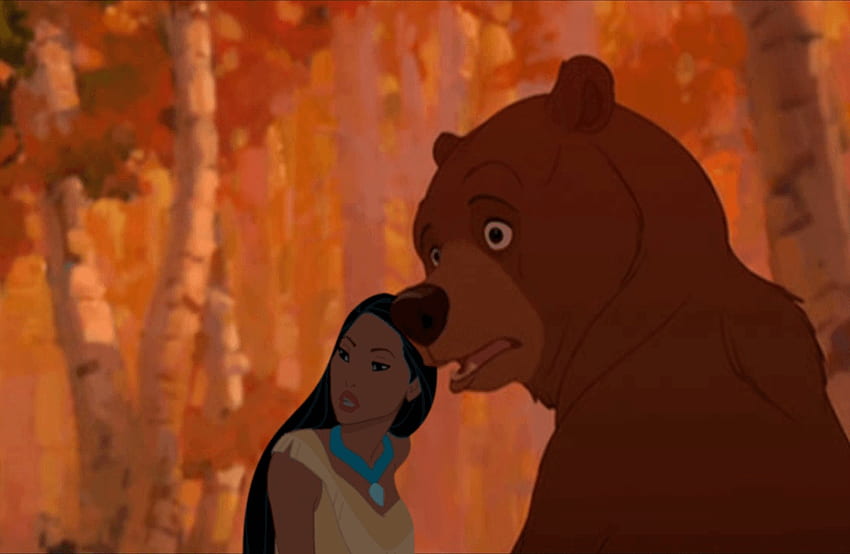 Disney Native Americans Kenai and Pocahontas, Cool Native American Bear HD wallpaper