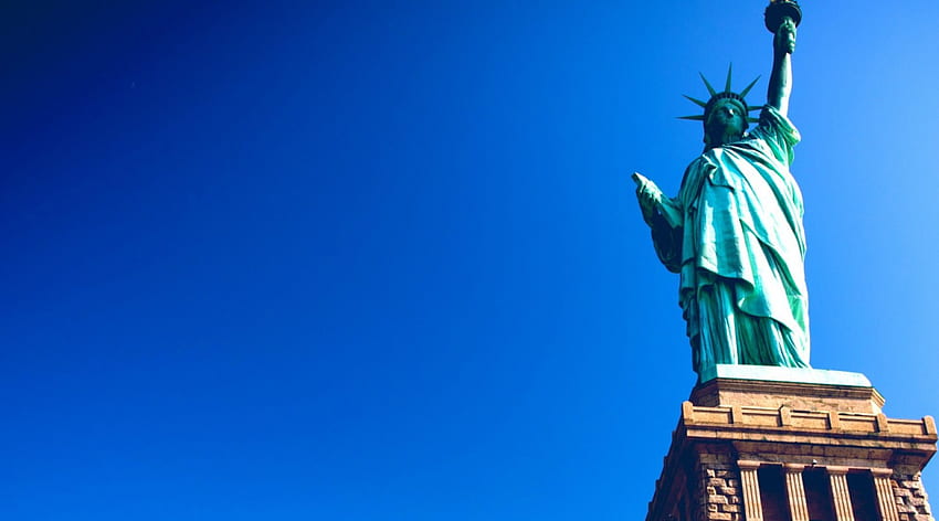 Statue Of Liberty, Liberty, Travel, City, Statue, New York City, New York, Blue, Sky HD wallpaper
