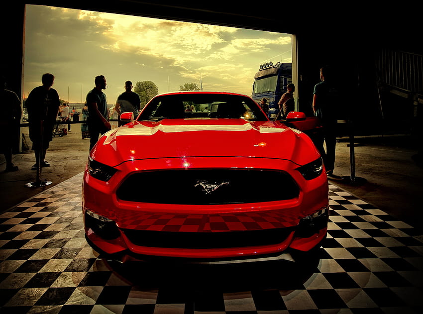 Ford, Mustang, samochody, widok z przodu Tapeta HD