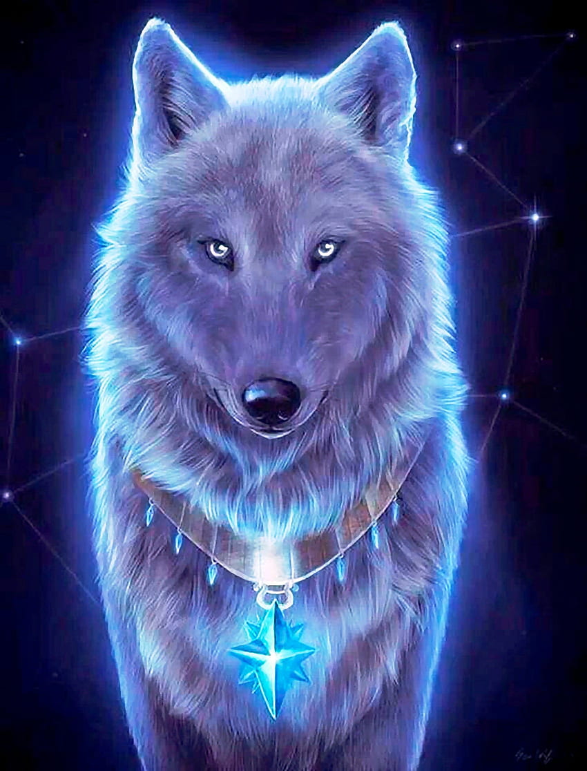 Wolf Spirit - - , Purple Spirit Wolf HD phone wallpaper