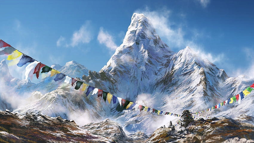 Връх Еверест, Непал HD тапет