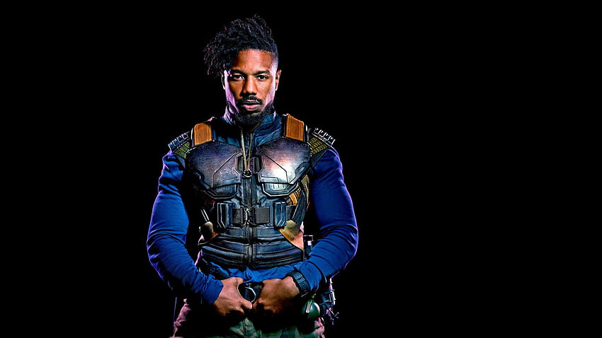 Michael B Jordan As Erik Killmonger In Black Panther 2018, Michael B ...