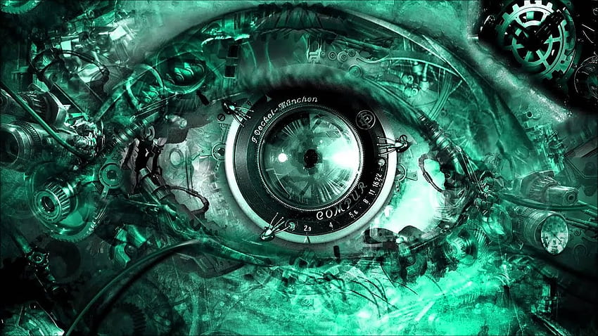 Cyber Steampunk - -, Cyber Green HD wallpaper