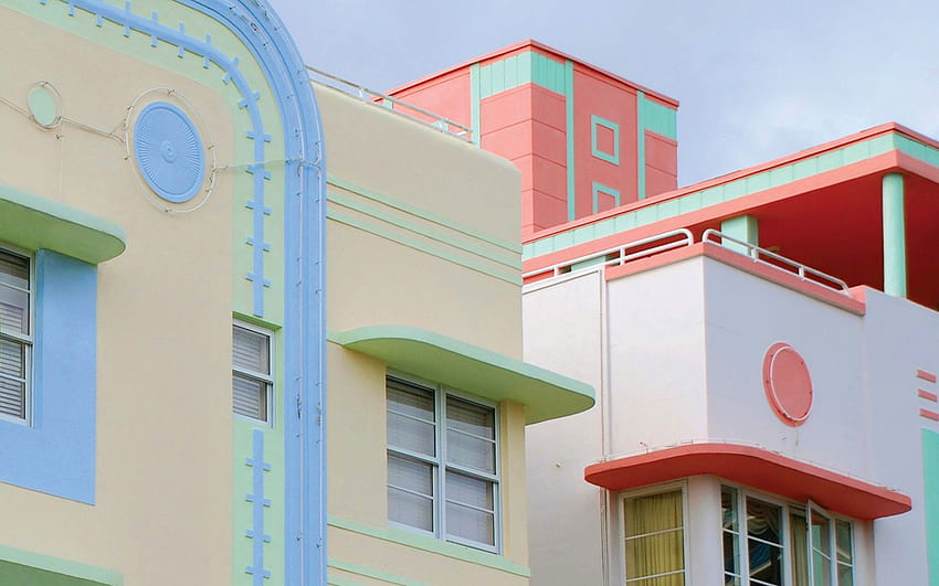 Art Deco Historic District em Miami Beach: South Beach, FL papel de parede HD