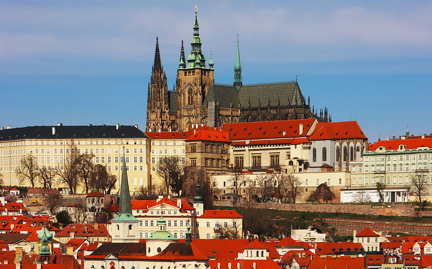 Castillo en Praga, arquitectura, praga, castillo, medievel fondo de pantalla