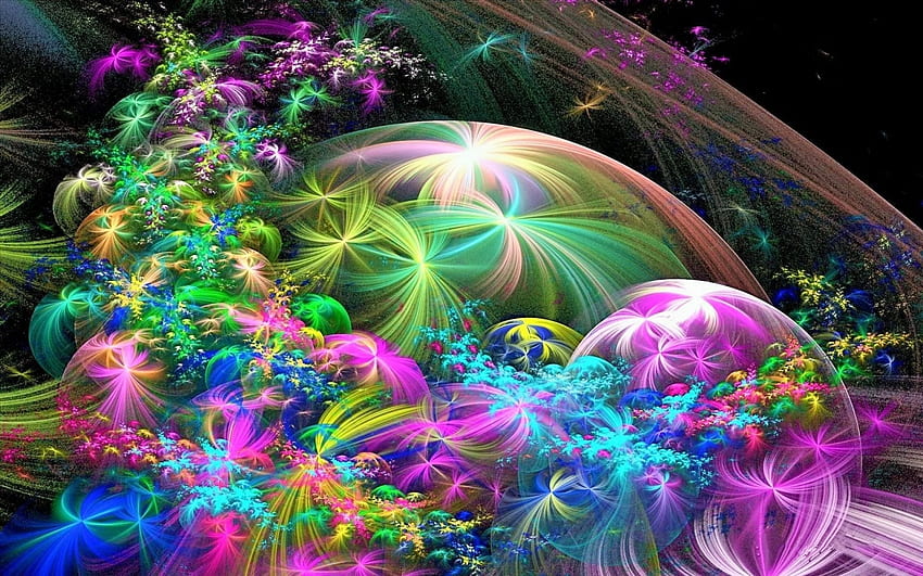 Abstract Colorful Fractal For Your Devices Pc Smartphone Or Tablet, Summer Abstract Art HD wallpaper