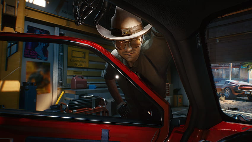 Wallpaper cyberpunk 2077, a girl with car, art desktop wallpaper, hd image,  picture, background, e70fea