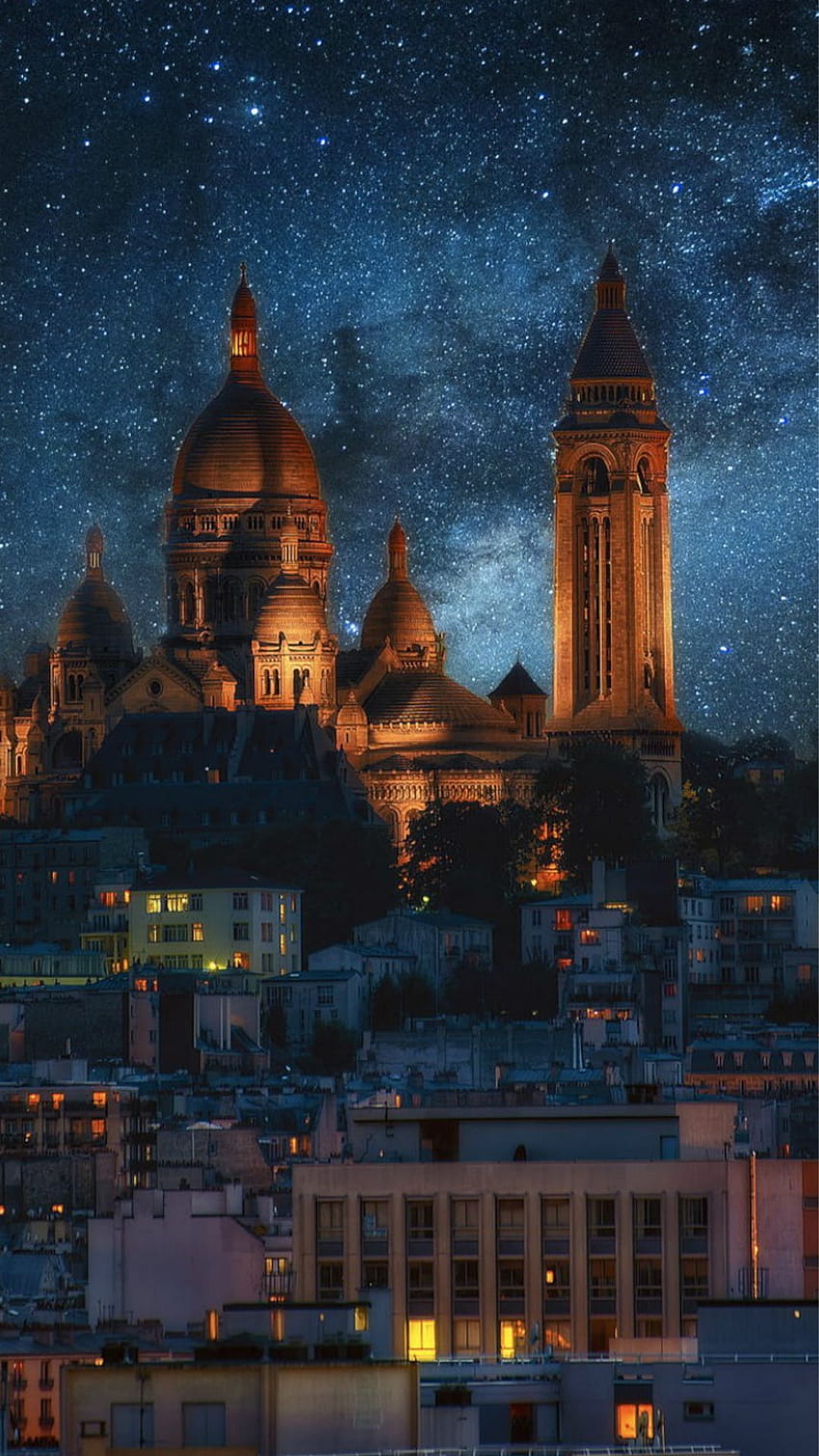Magnificent European Traditional Architecture Bell Tower iPhone 6 . iPhone Wallpap. Montmartre paris, Places around the world, Beautiful places, Ancient Europe HD phone wallpaper