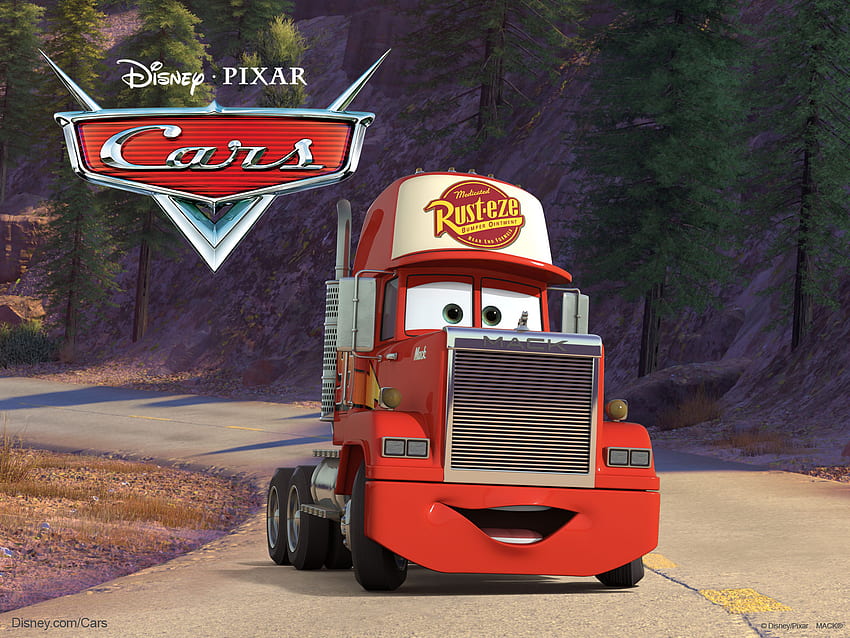 Камионът Мак от филма Коли на Disney Pixar HD тапет