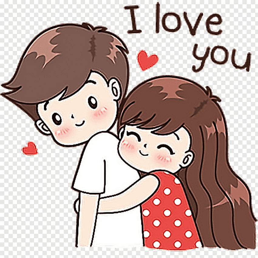 Liebe im Cartoon. Liebe WhatsApp DP ( ͡• ͜ʖ ͡• ), Cartoons für süße Paare HD-Handy-Hintergrundbild