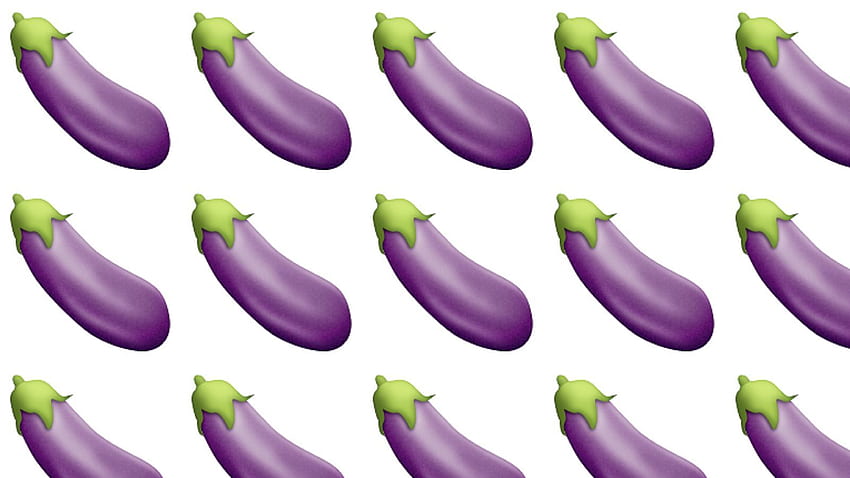 ชีวิตเลียนแบบศิลปะเมื่อคุณส่ง IRL Eggplant Emojis วอลล์เปเปอร์ HD