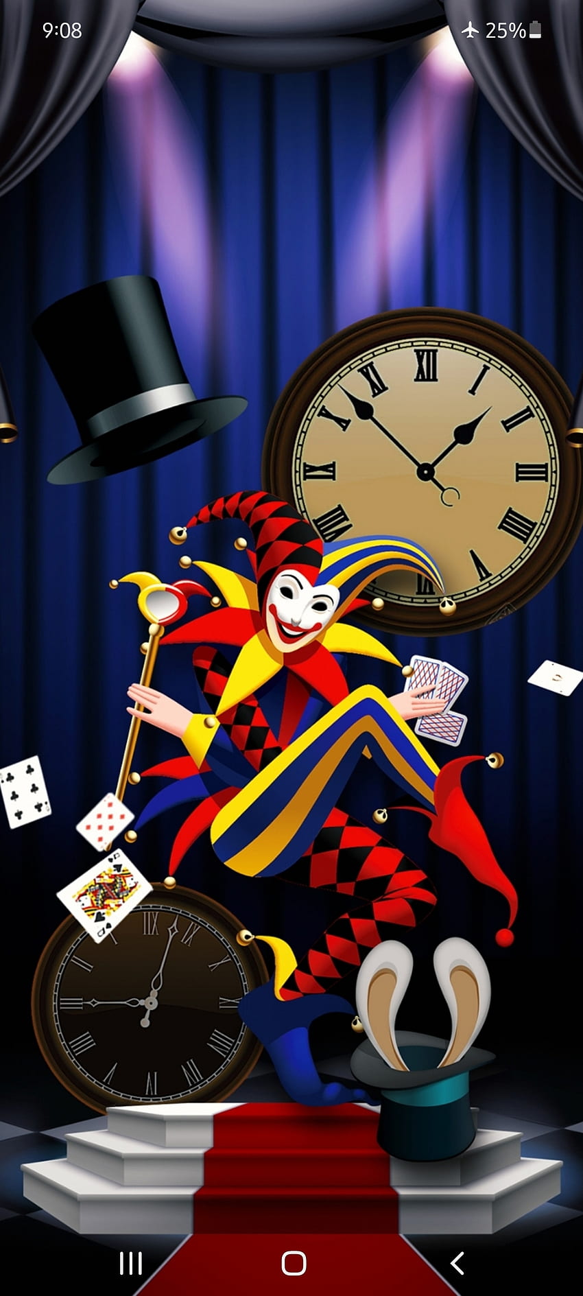 Wonderland Magic, alarm clock, Poker, art, premium, luxury, card HD phone wallpaper