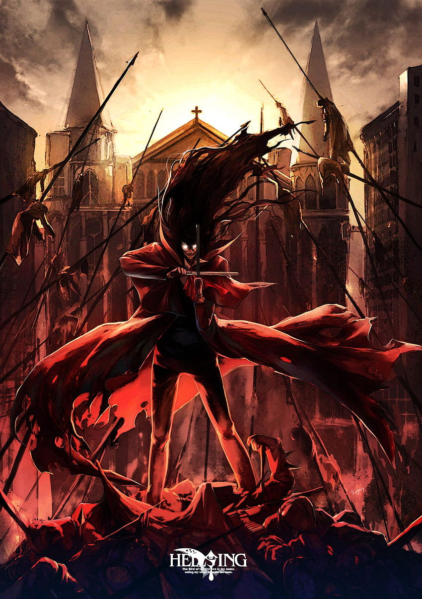 HELLSING, mobilna tablica anime, Hellsing Ultimate Tapeta na telefon HD