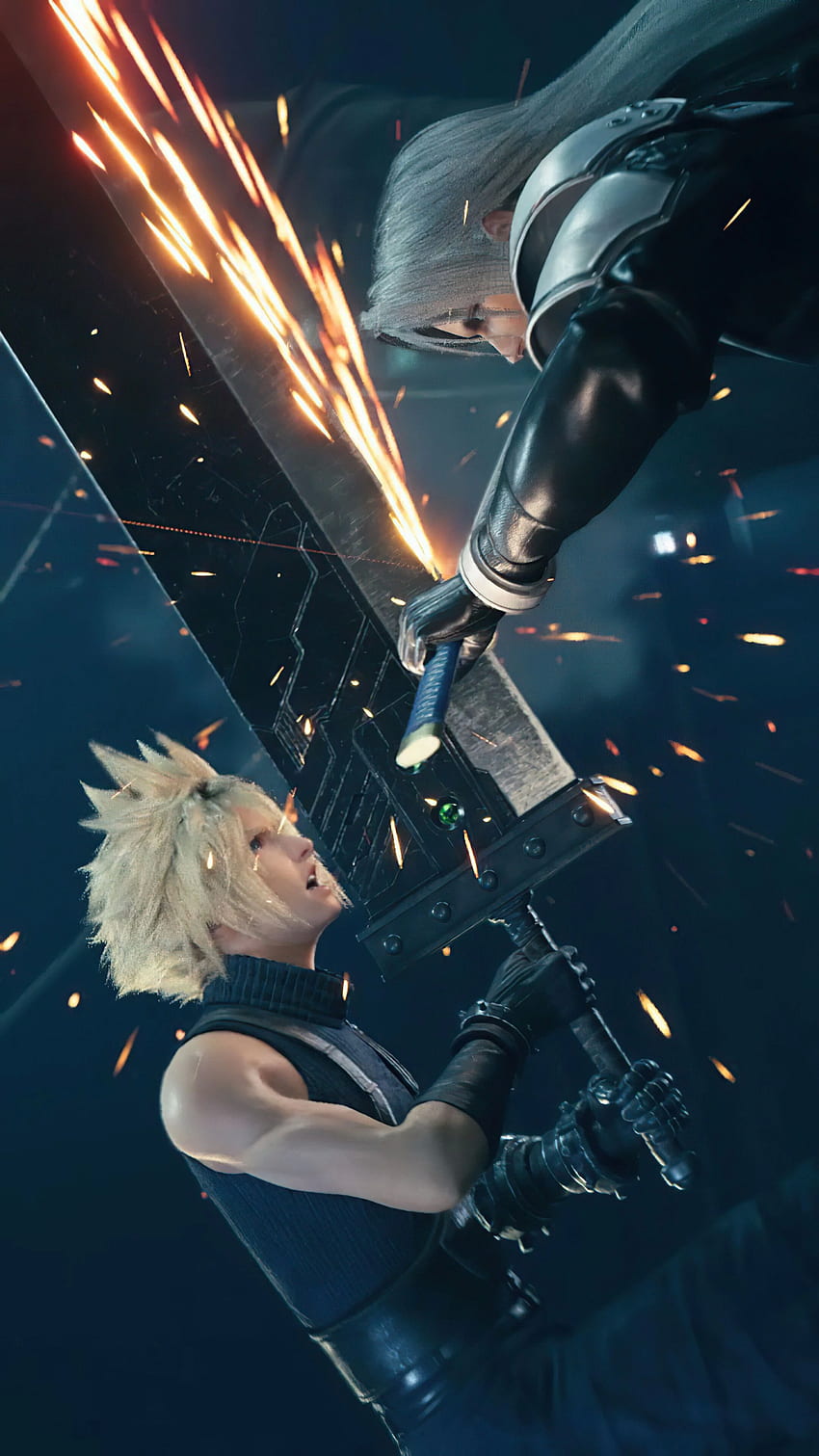 Final Fantasy 7 Remake, Cloud vs Sephiroth, phone , , Background, and . Mocah HD phone wallpaper
