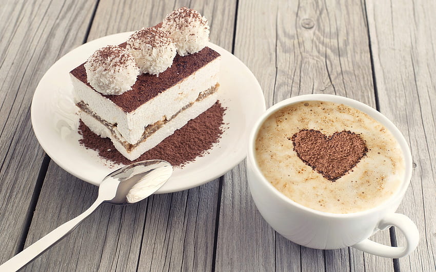 cake, tiramisu, coffee latte, latte art, sweets for with resolution . High Quality HD wallpaper
