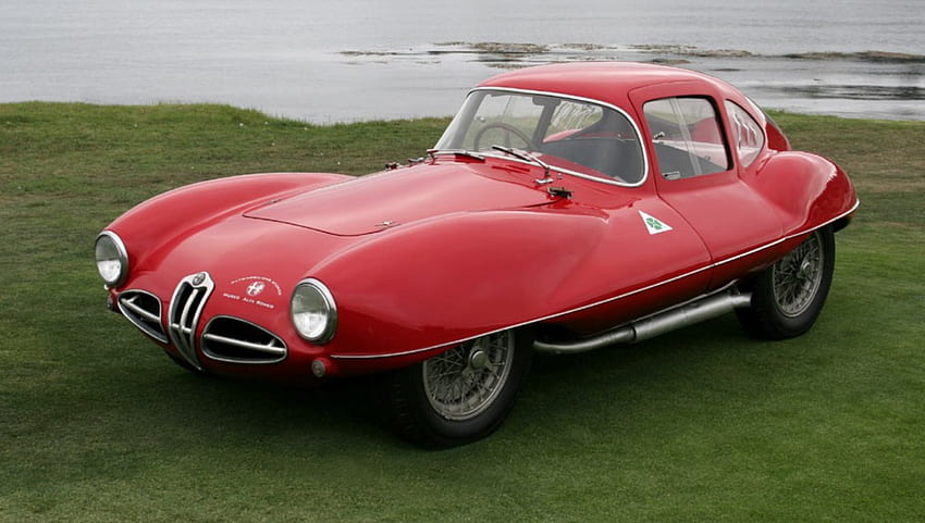 1952 Alfa Romeo Disco Volante, Кола, Disco Volante, Спорт, Old-Timer, Alfa Romeo HD тапет