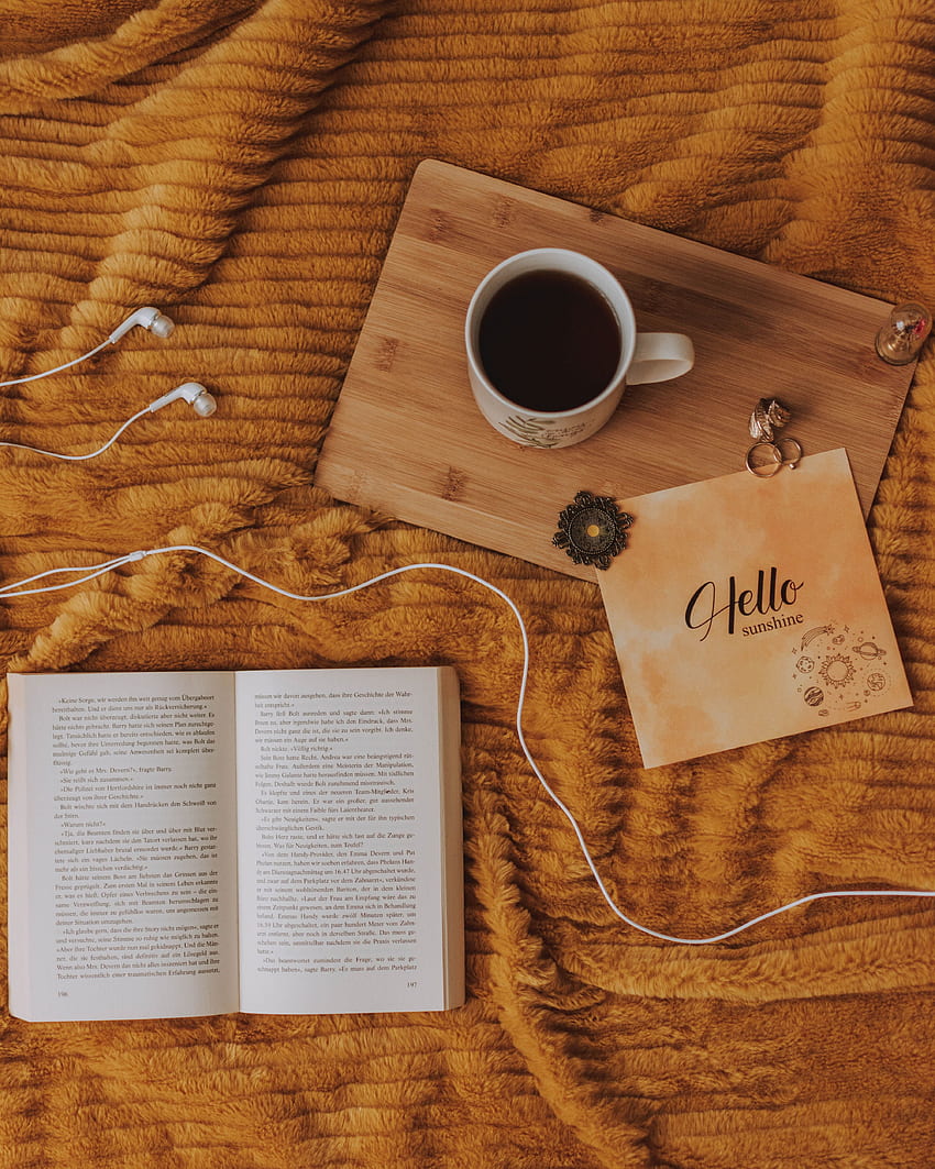 Kaffee, Worte, Tasse, Inschrift, Buch HD-Handy-Hintergrundbild