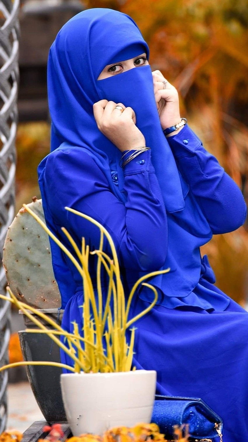 Muslim Girl , Blue HD phone wallpaper