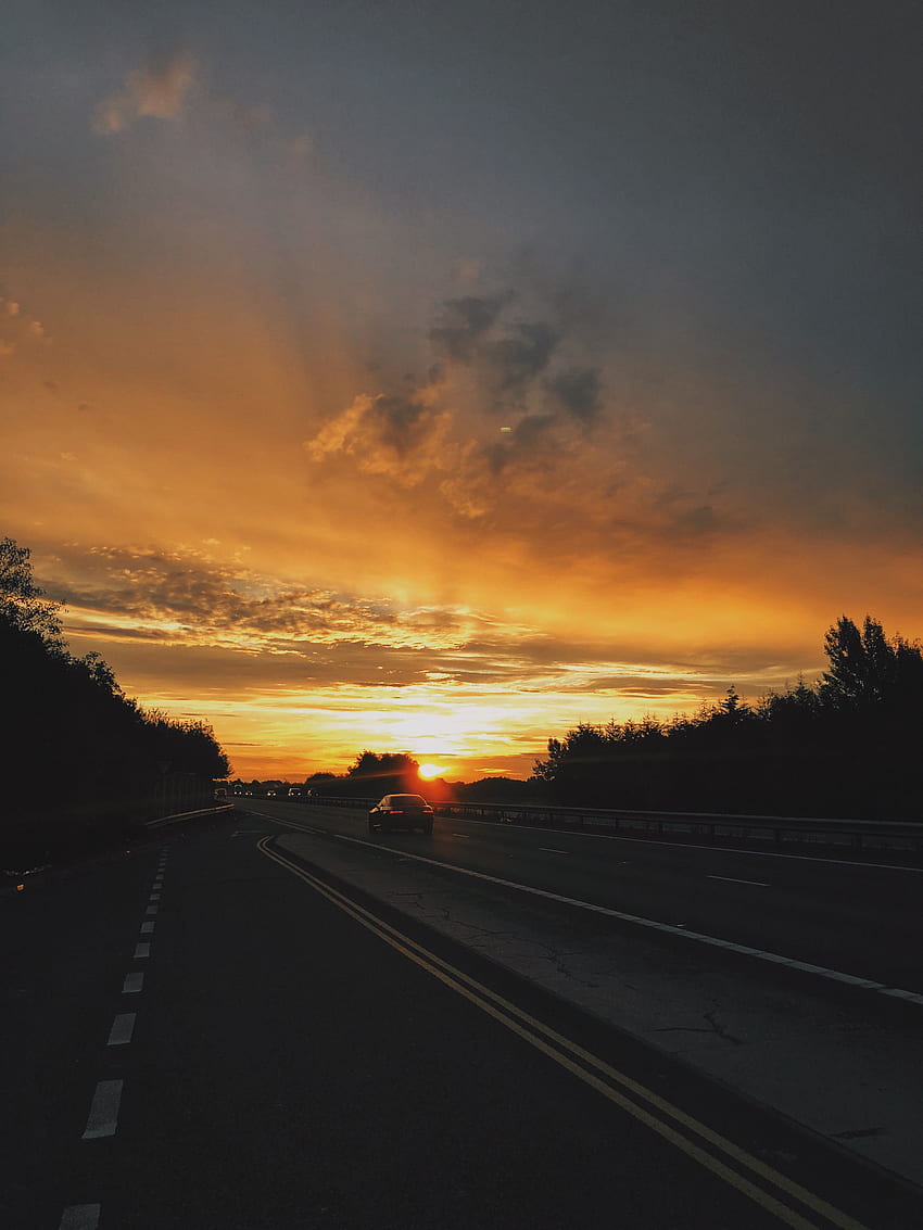 Sunset, Cars, Road, Car, Movement, Traffic HD phone wallpaper | Pxfuel
