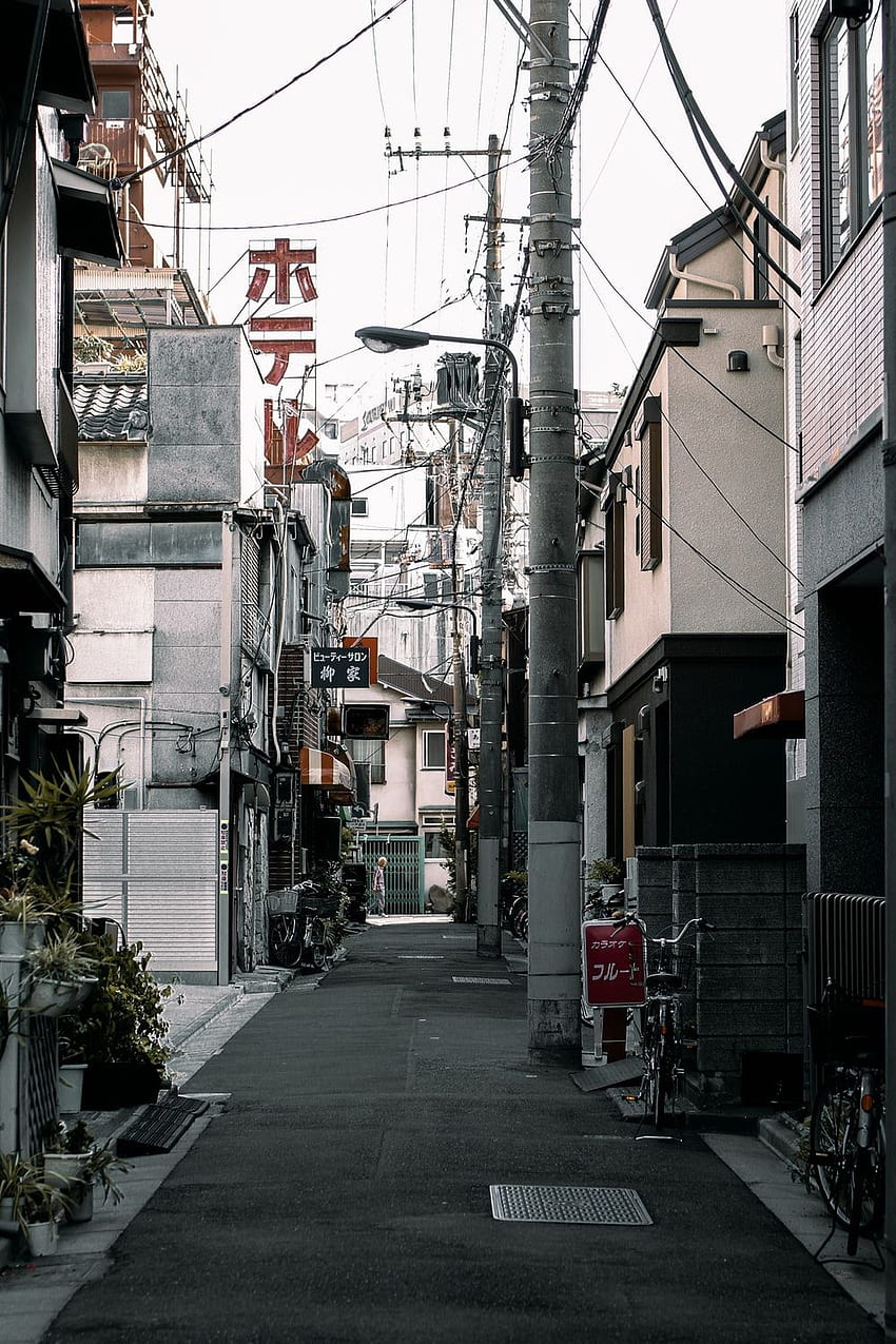 Japanese Alley, Tokyo, Japan . HD phone wallpaper