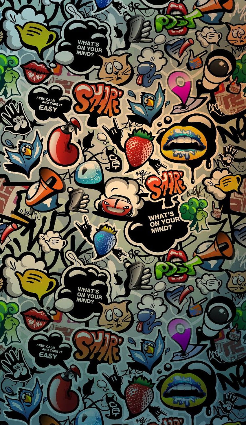 David Eduardo Ospina on . Graffiti iphone, Graffiti , Sticker bomb, Crazy HD phone wallpaper