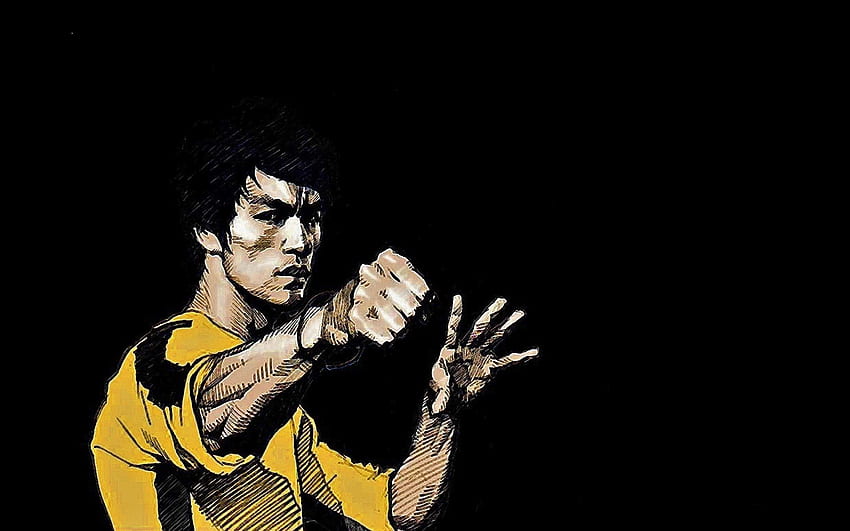Bruce Lee and Background, Bruce Lee Full HD wallpaper