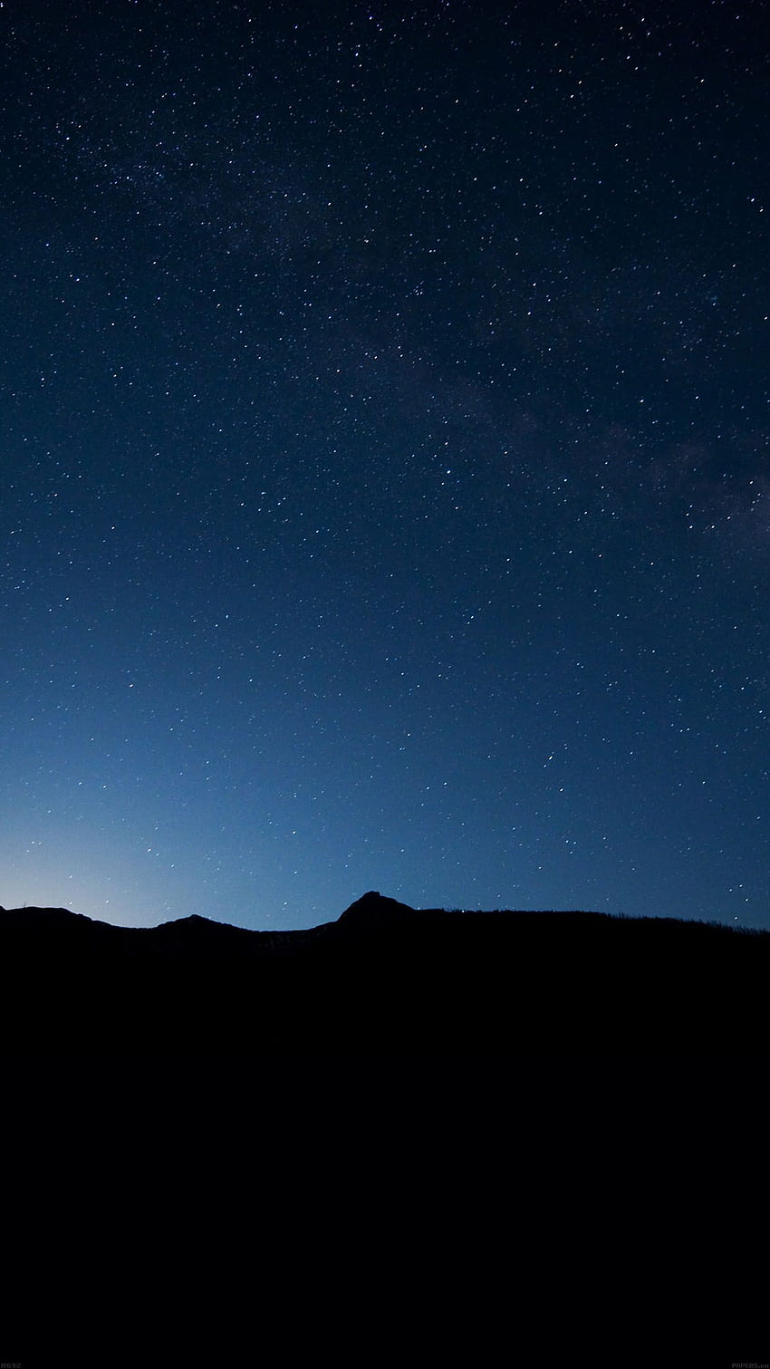 Night Sky Wide Mountain Star Shining Nature Android - Cielo notturno, ritratto scuro Sfondo del telefono HD