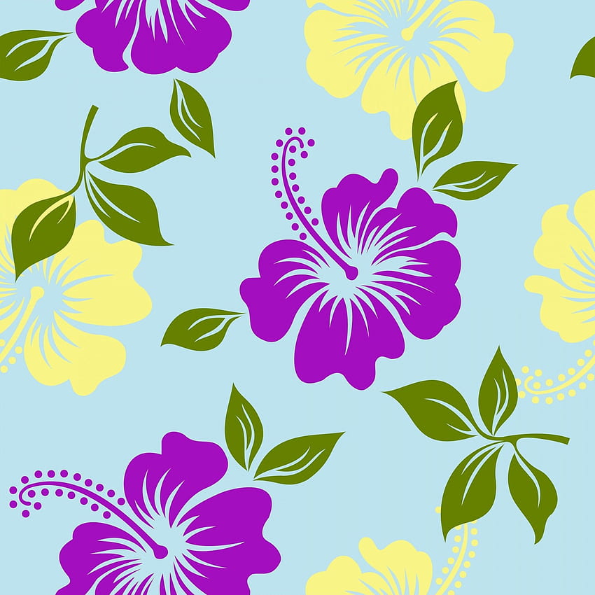 Hawaiian Flower, Hawaiian Pattern HD phone wallpaper