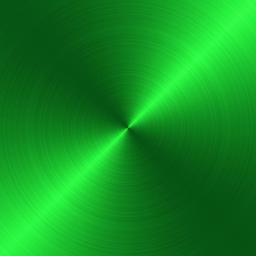 緑の円形ブラシをかけられた金属の背景。 金属の背景、ポスターの背景デザイン、無地の背景 HD電話の壁紙