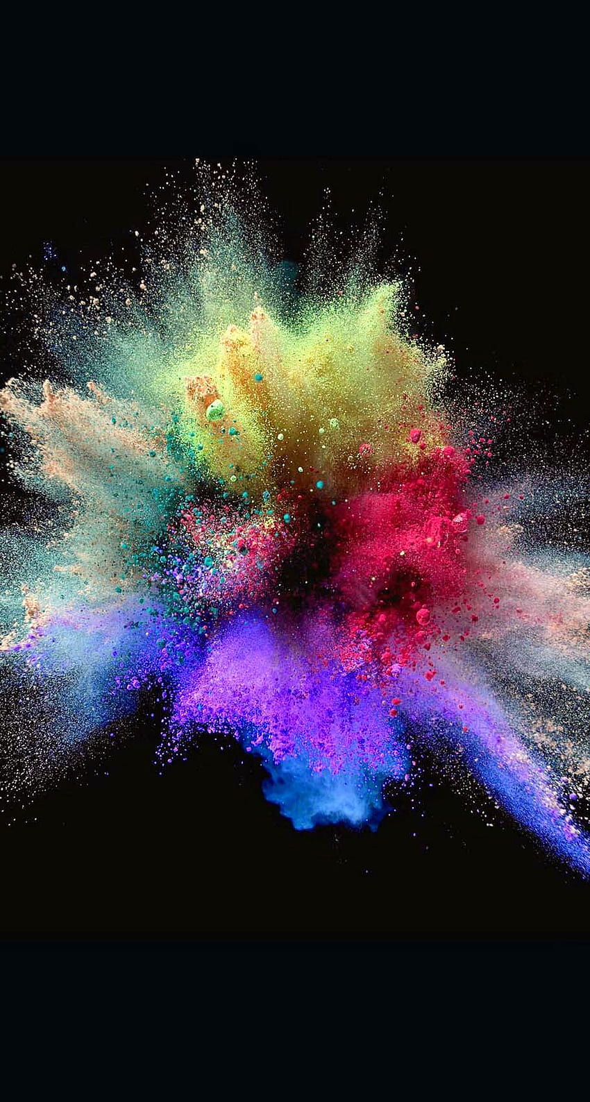 Farbexplosion, Pulverexplosion HD-Handy-Hintergrundbild