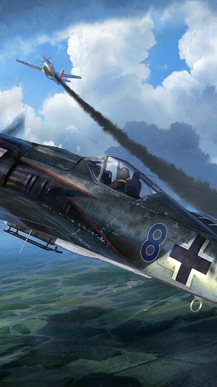 Pesawat Luftwaffe Focke Wulf 190 wallpaper ponsel HD