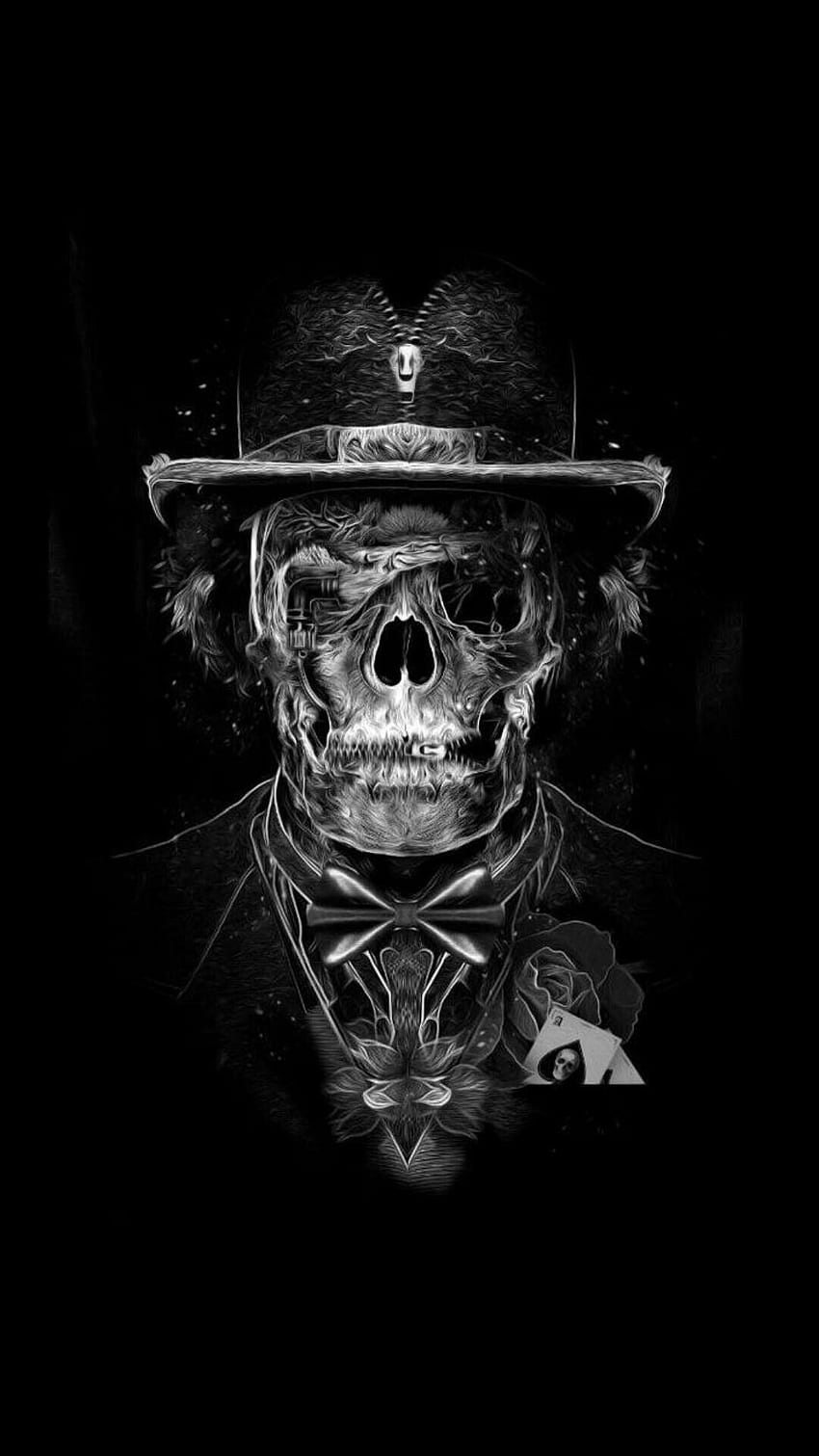 Gangster Skull Home Screen On High Quality on. HD phone wallpaper