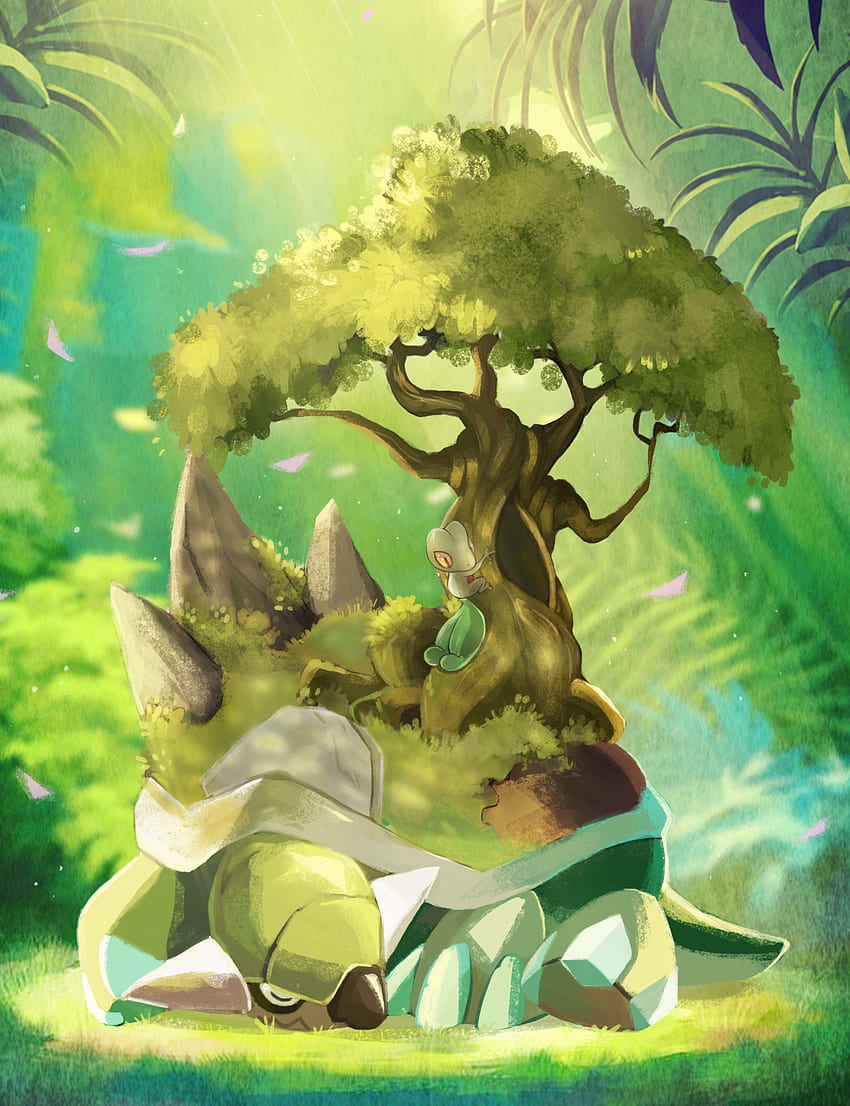 Best Turtwig Grotle Torterra . Pokemon, Pokemon Art, Pokemon Starters HD phone wallpaper