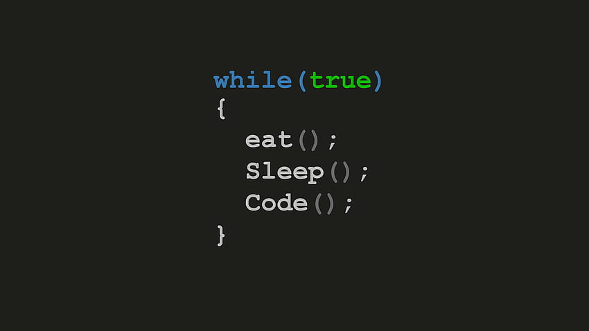 estoque de, codificação, comer código de sono papel de parede HD