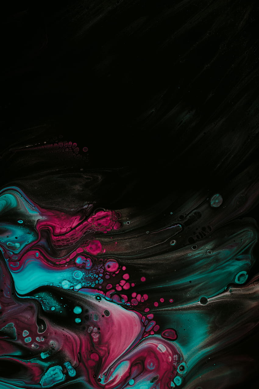Abstract, Divorces, Multicolored, Motley, Paint, Liquid, Stains, Spots, Mix, To Mix HD phone wallpaper