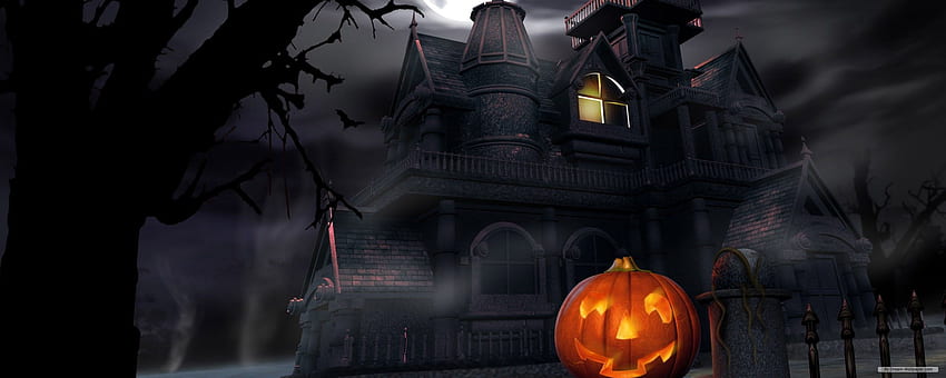 Dual Screen Halloween ANDREA GONZ HD wallpaper