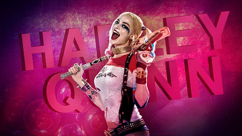 Margot Robbie Harley Quinn background HD wallpaper