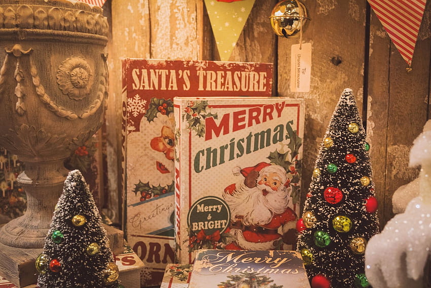 Holiday Zoom Background, Vintage Holiday HD wallpaper