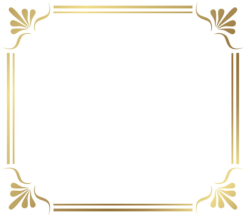 Bordure dorée PNG - Pour, Cadre - Logos PNG transparents, Cadre doré Fond d'écran HD