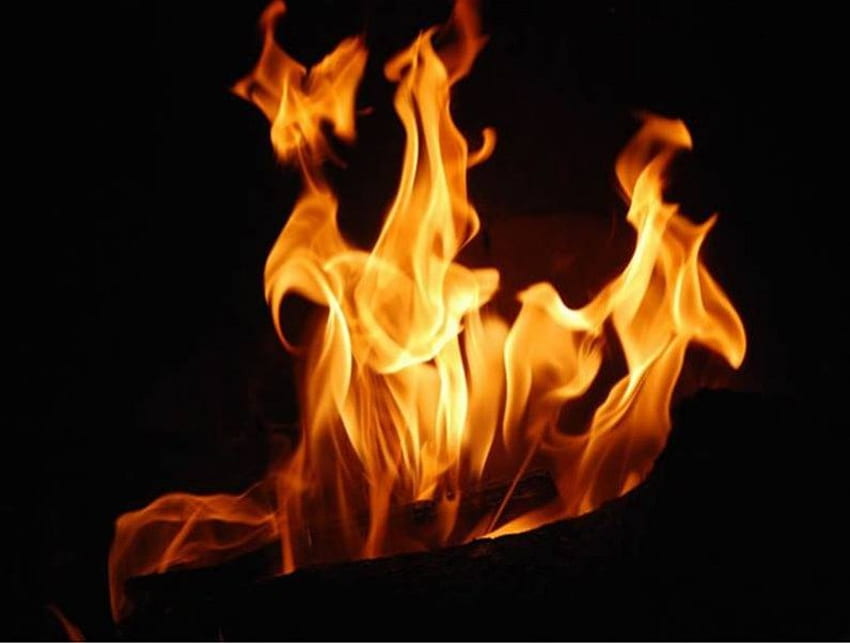 Nyala api, hitam, api, nyala api Wallpaper HD