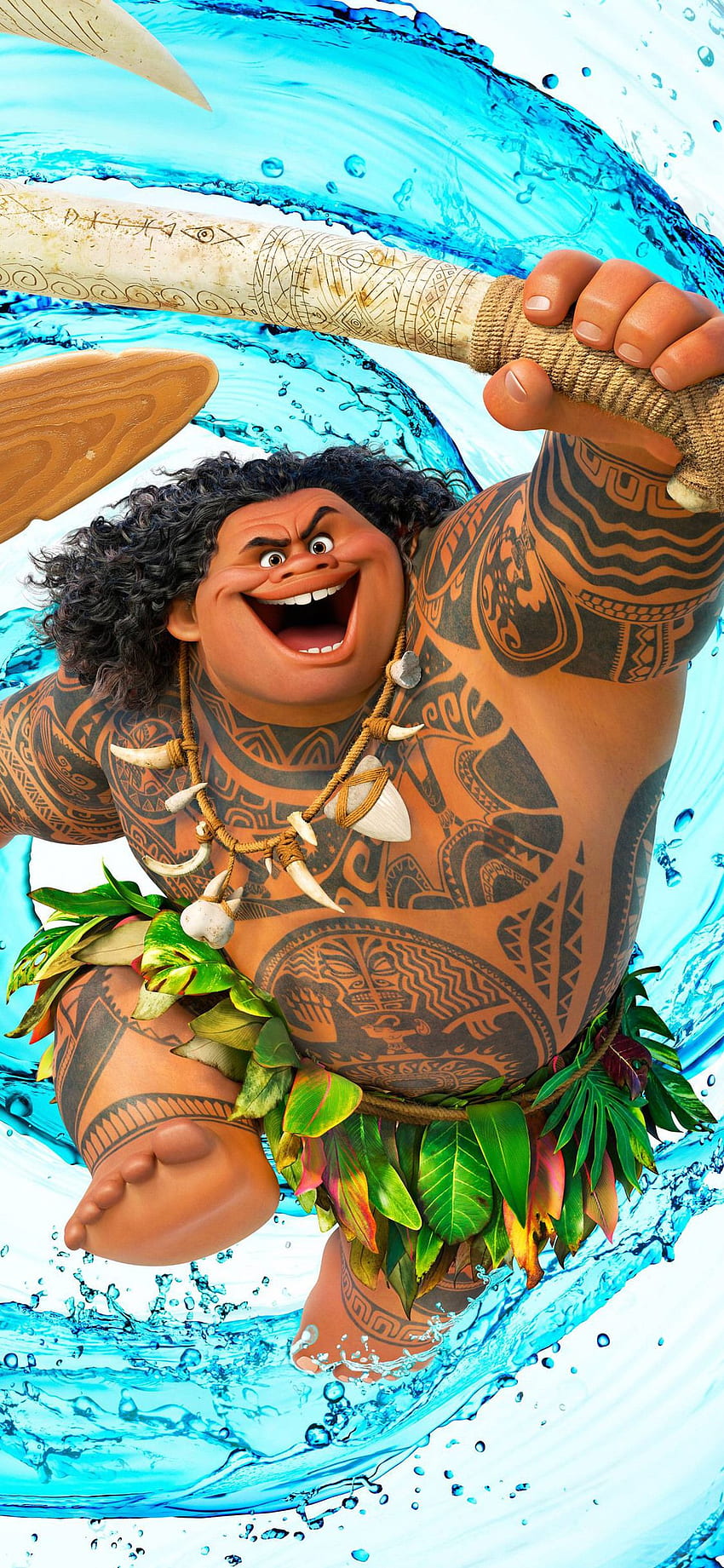 Dwayne Johnson As Maui Moana iPhone XS, iPhone 10, iPhone X , , Background, and, Moana Art HD phone wallpaper