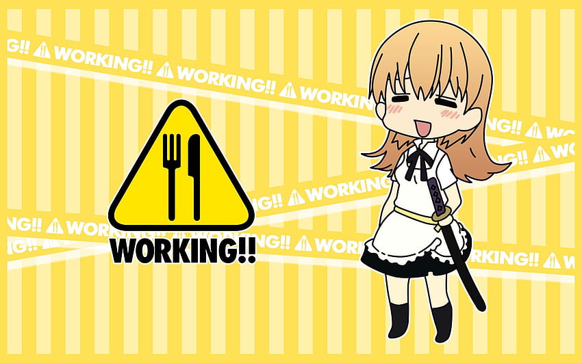 Working . Non Working Fireplace , Working Clock And Networking, Working!!! Anime HD wallpaper