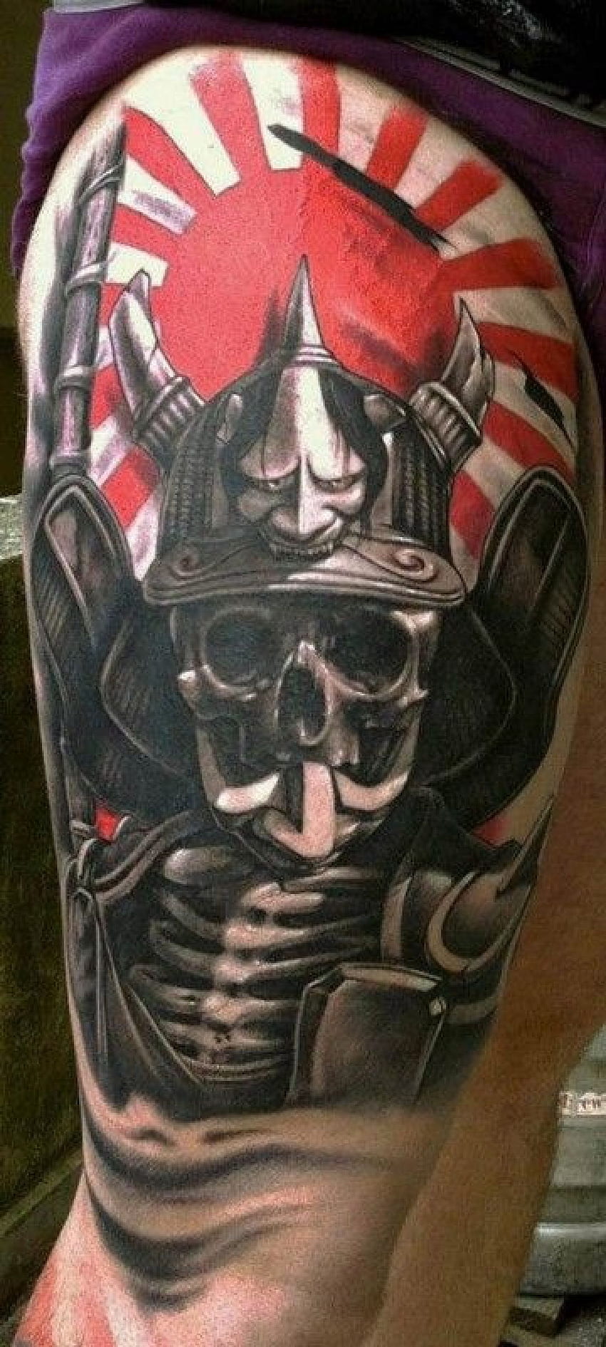 Aztec skeleton warrior by tingleink done at  MidPacific Tattoo