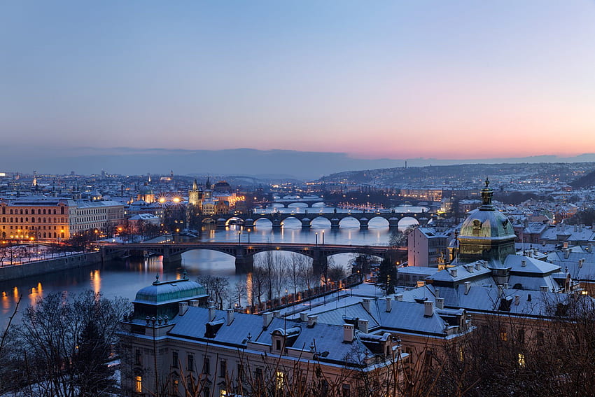 Ultra Praga, Praga no inverno papel de parede HD