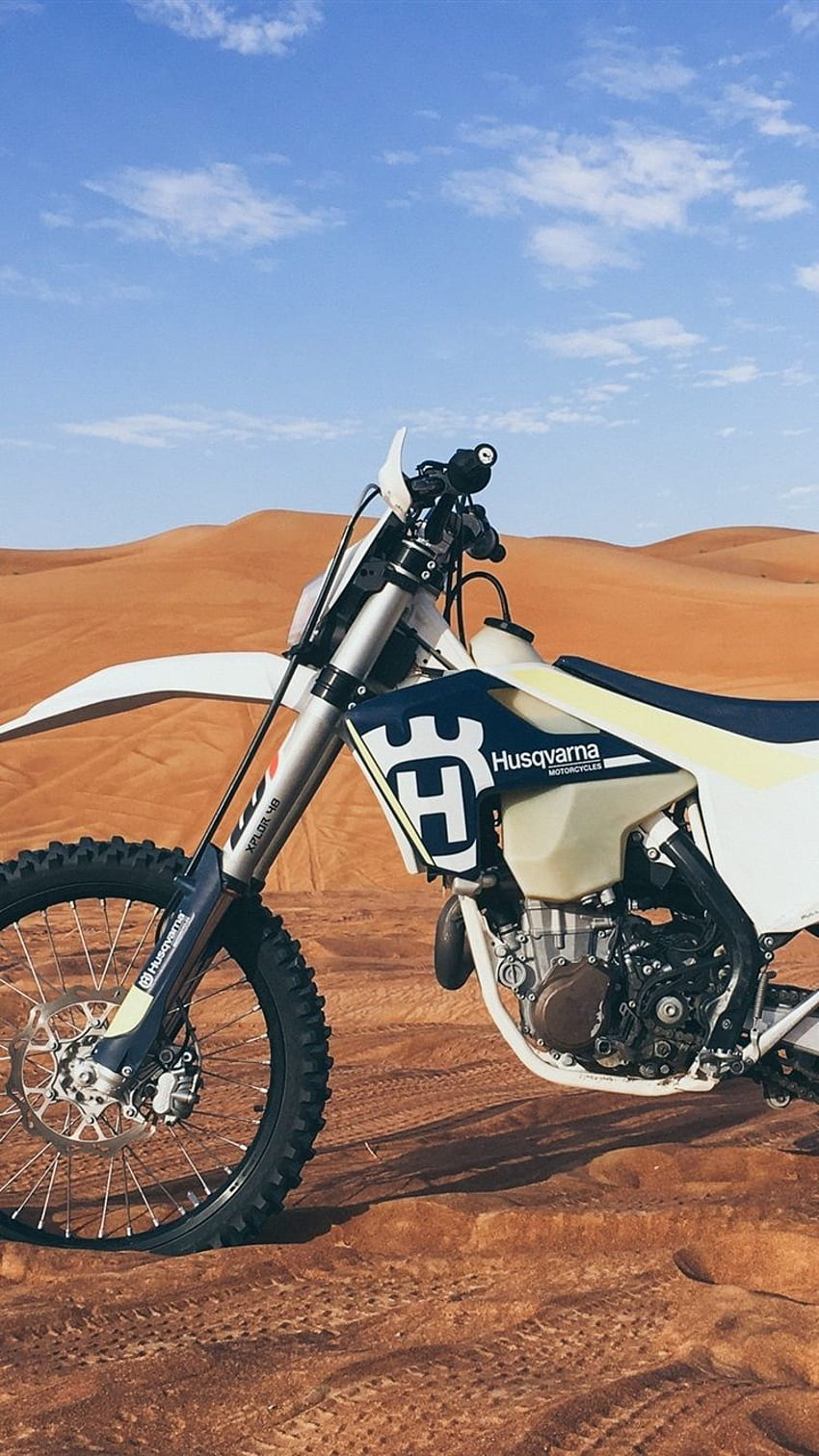 Husqvarna Motorrad, Wüste IPhone 8 7 6 6S HD-Handy-Hintergrundbild