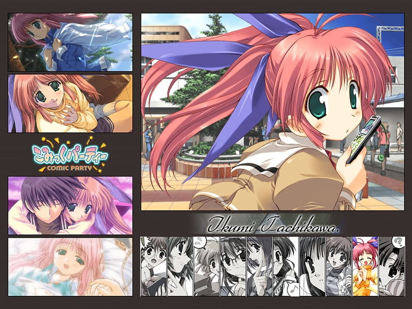 Ikumi, anime girl, anime, comic party HD wallpaper
