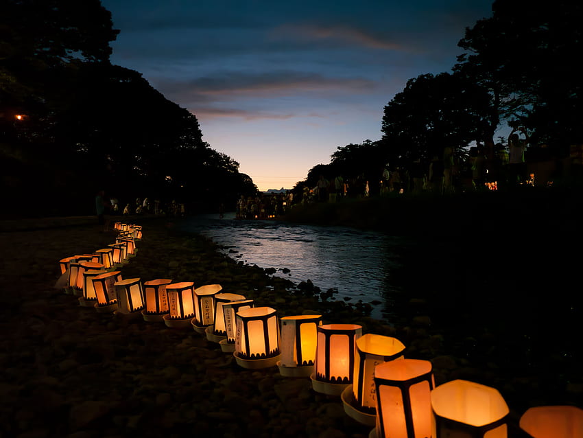 Lanternes en papier de fête chinoise Sony lanterne chinoise traditionnelle, Water Sky Lantern Fond d'écran HD