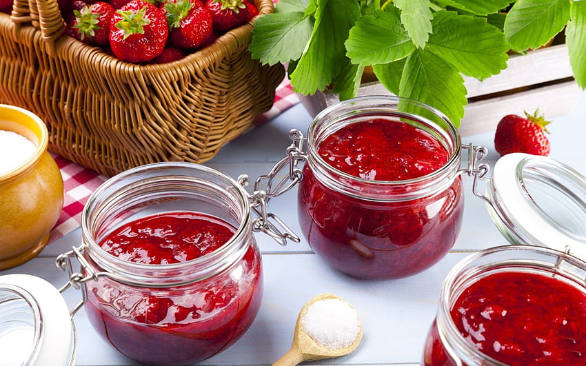 ***, Früchte, Natur, Marmelade, Erdbeeren HD-Hintergrundbild